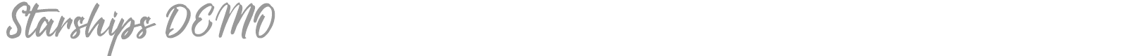 Starships font preview